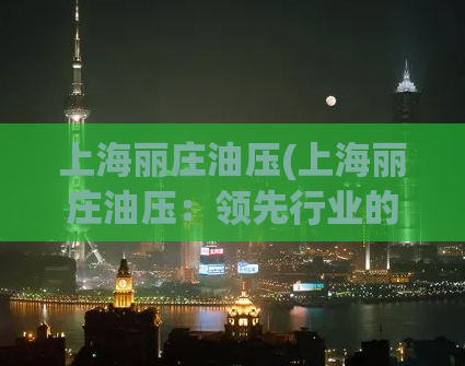 上海丽庄油压(上海丽庄油压：领先行业的专业厂家)